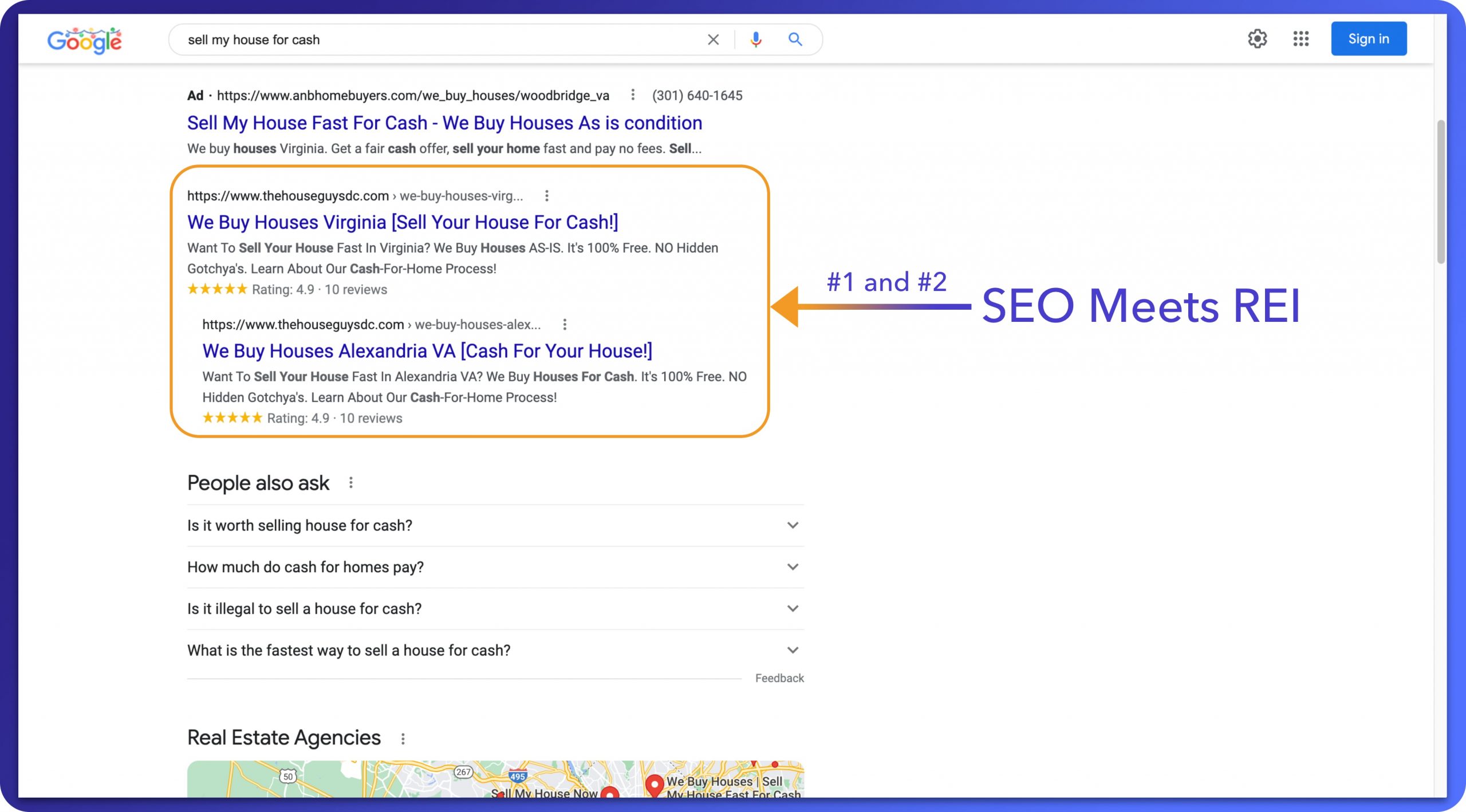 seo real estate investors