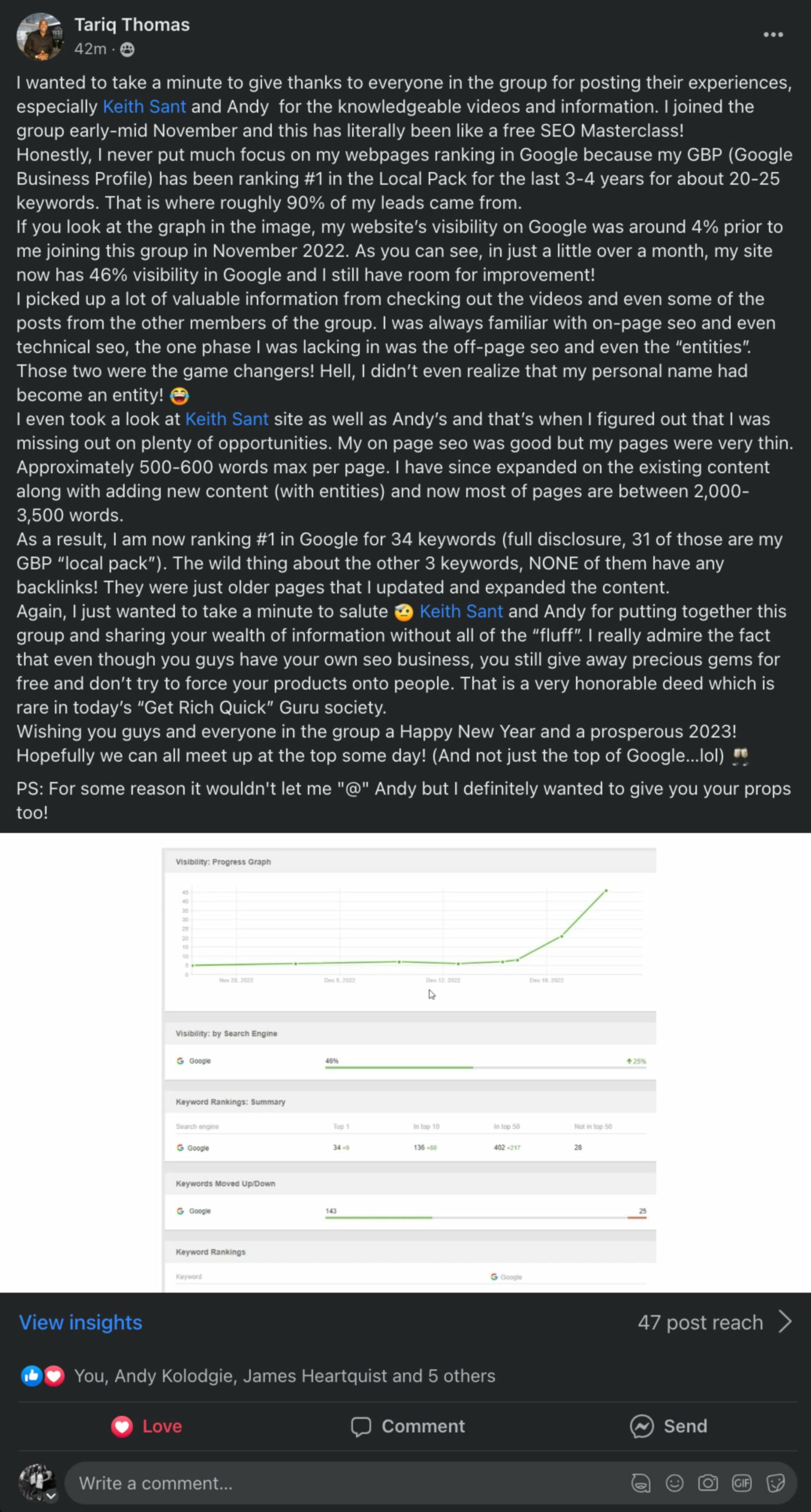seo for real estate investors review tariq thomas